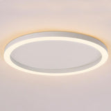 16 Inch Dimmable Round LED Flush Mount Ceiling Light Modern Simple Circle Lamp with Remote Control