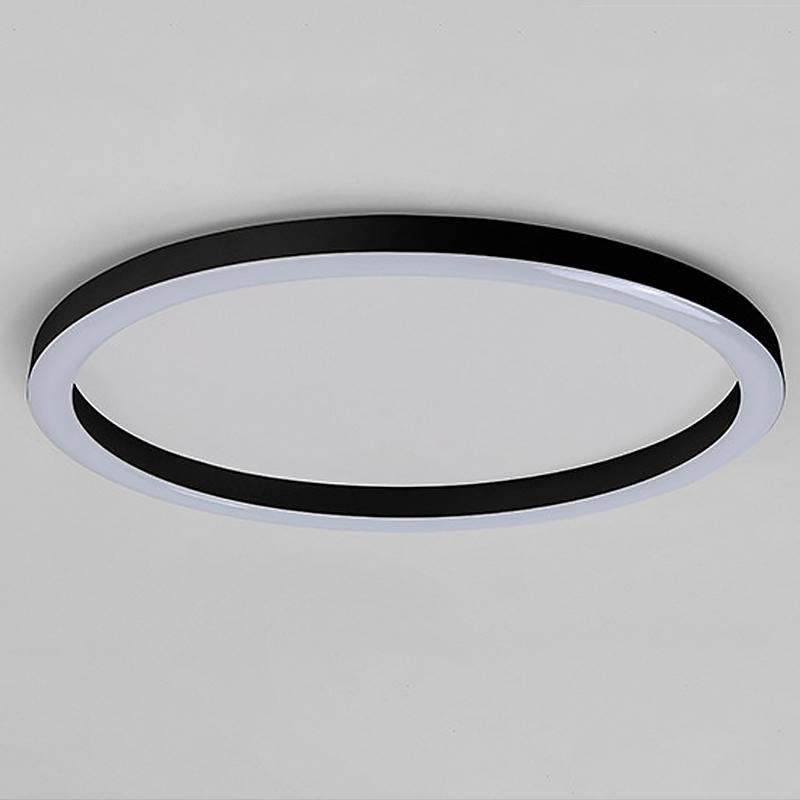 16 Inch Dimmable Round LED Flush Mount Ceiling Light Modern Simple Circle Lamp with Remote Control