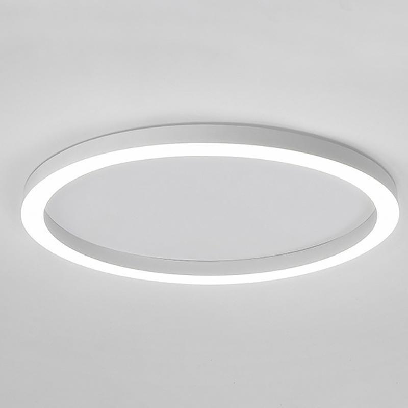 16 Inch Dimmable Round LED Flush Mount Ceiling Light Modern Simple Circle Lamp with Remote Control