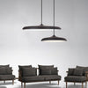 16 Inch Modern Round Metal LED Pendant Light Adjustable Hanging Island Lighting for Kitchen Dining Room