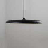 16 Inch Modern Round Metal LED Pendant Light Adjustable Hanging Island Lighting for Kitchen Dining Room