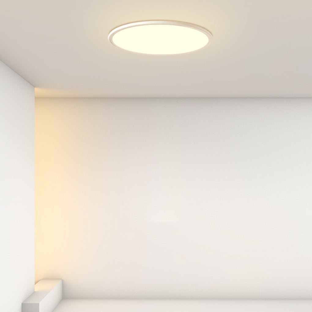 Modern 16 Inch Ultra Thin LED Round Flush Mount Ceiling Light for Bedroom and Living Room