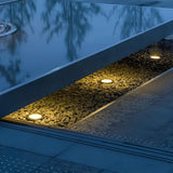 16 Pack Waterproof LED Recessed Deck Lights for Outdoor Stairs and Garden Pathways
