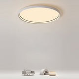 16 Inch Modern Round LED Flush Mount Ceiling Light with Acrylic Edge Design