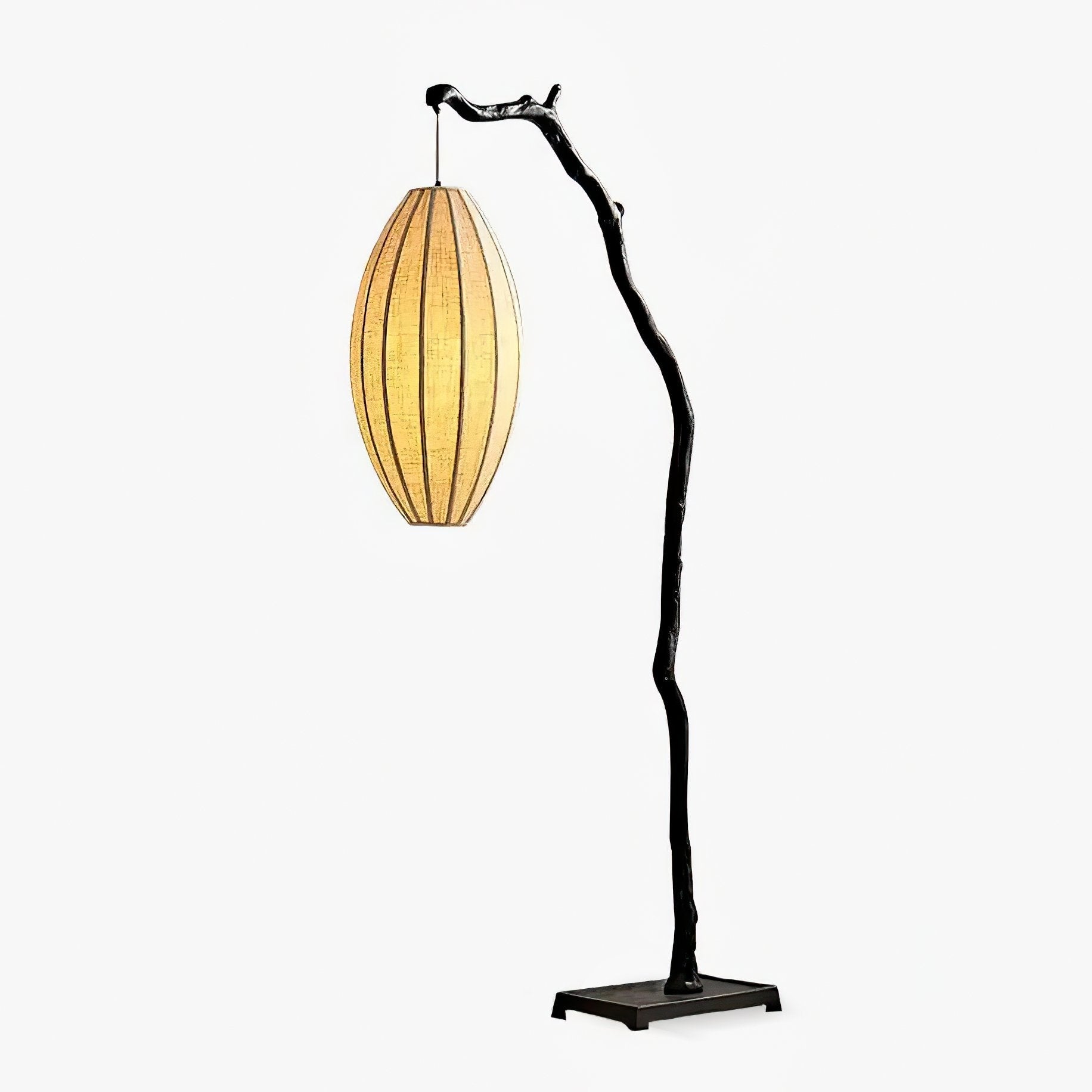 sculptural-tree-branch-standing-floor-lamp-with-elegant-fabric-lantern-shade