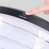 18.9 Inch Black Round Solar Pier Mount Post Light Waterproof Outdoor LED Fixture for Garden and Gate