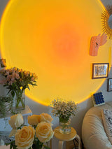 Modern Sunset Projection LED Night Light Table Lamp for Bedroom and Atmosphere