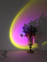 Modern Sunset Projection LED Night Light Table Lamp for Bedroom and Atmosphere
