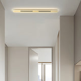 Modern Rounded Rectangular Flush Mount Ceiling Light with 3 Step Color Temperature
