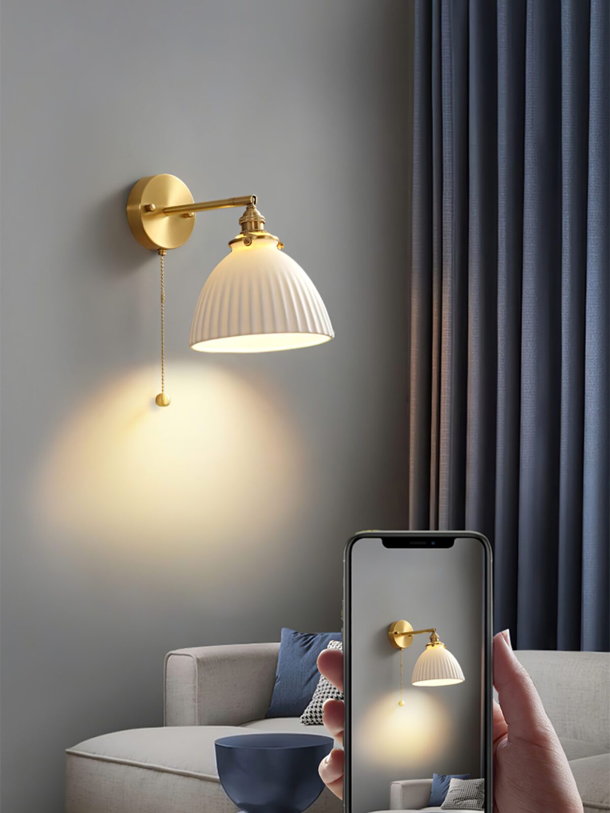 retro-ceramic-wall-light-with-gold-brass-holder-elegant-bedroom-sconce-fixture