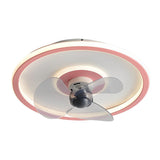 Modern Dimmable LED Ceiling Fan with 360 Degree Rotating Silent Motor and Low Profile Flush Mount Light