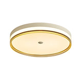 Dimmable Circular LED Ceiling Light with Acrylic Shade and Modern Minimalist Design