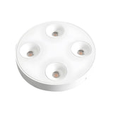 Modern 9.1 Inch Round LED Flush Mount Ceiling Light 4 Light Ultra Thin Low Profile Aluminum Fixture