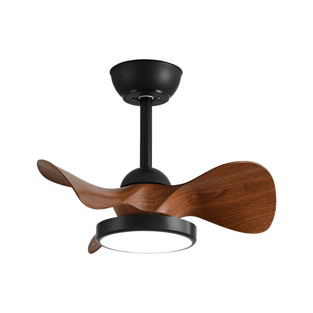 Modern 3 Blade LED Ceiling Fan with Remote Dimmable Light and Quiet Inverter Motor for Bedroom