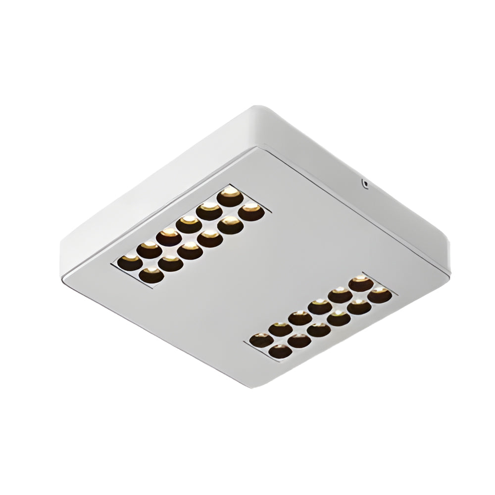 Modern Minimalist Aluminum LED Flush Mount Ceiling Downlight in Square or Rectangular Design