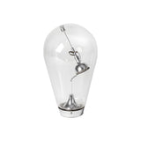 Modern Touch Dimmable Glass Bulb Desk Lamp with Industrial Magnetic Control for Office and Home Decor