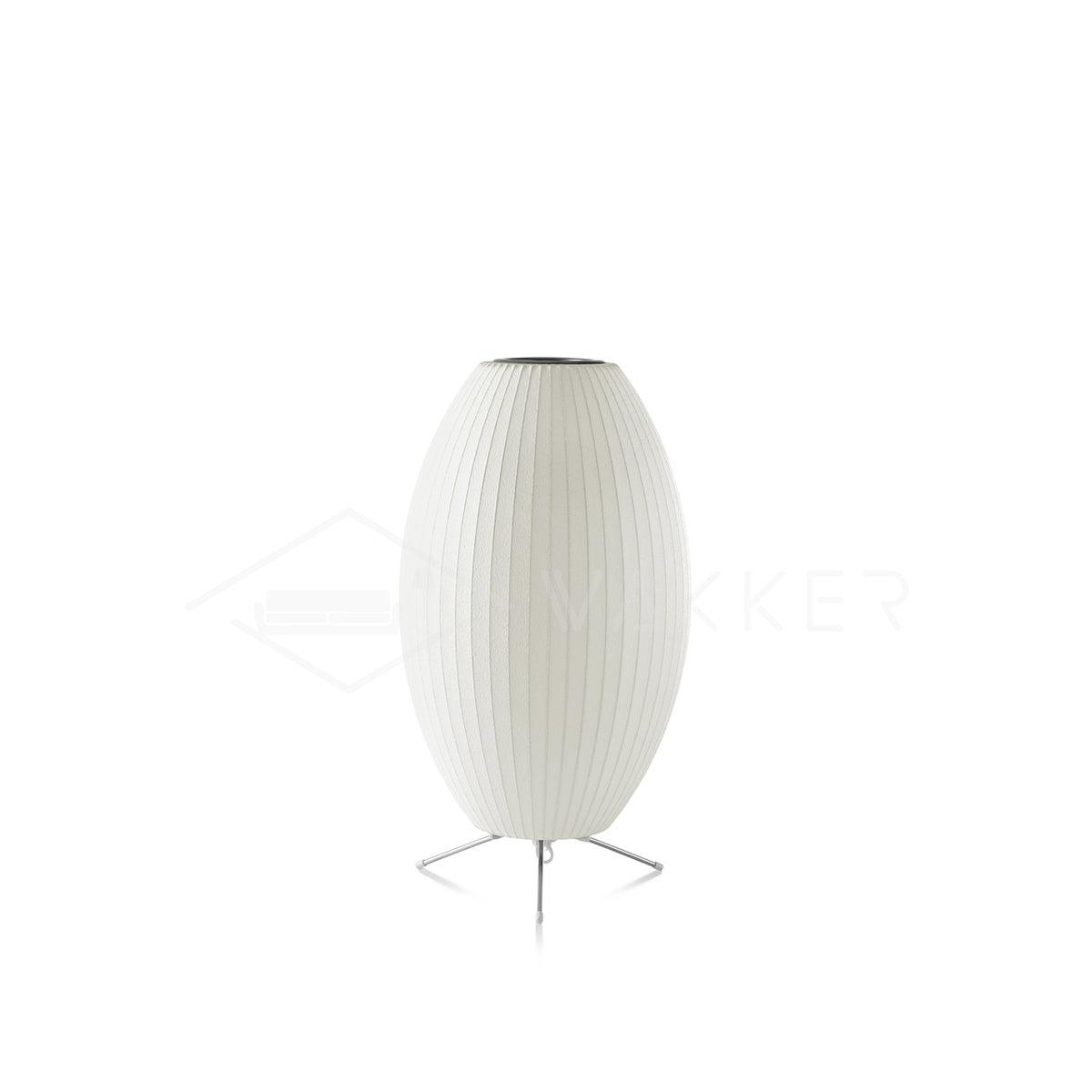 Modern Tripod Accent Table Lamp with White Polymer Bubble Shade for Elegant Interior Lighting