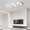 Modern Geometric LED Flush Mount Ceiling Light Minimalist Round and Square Metal Fixture