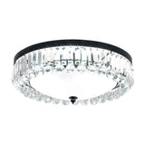 Modern Round Crystal LED Ceiling Light Luxury American Style Flush Mount Lamp with Dimming