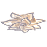 Modern Nordic Flower Shaped LED Ceiling Fan with Three Step Dimming and Timed Shutdown