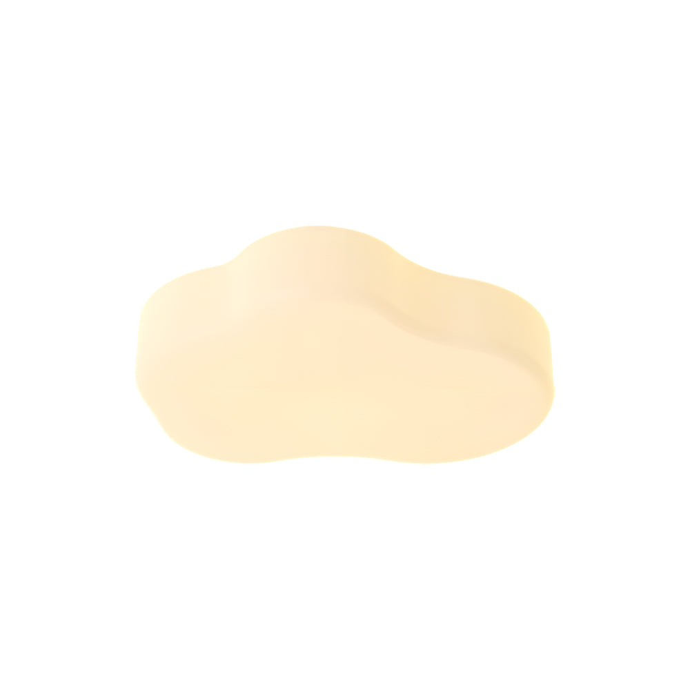 Modern Milky White Cloud Shape LED Ceiling Light with Three Step Color Dimming for Kids Bedroom