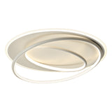 Modern Circular Ring LED Ceiling Light Nordic Style Flush Mount with 3 Step Color Dimming