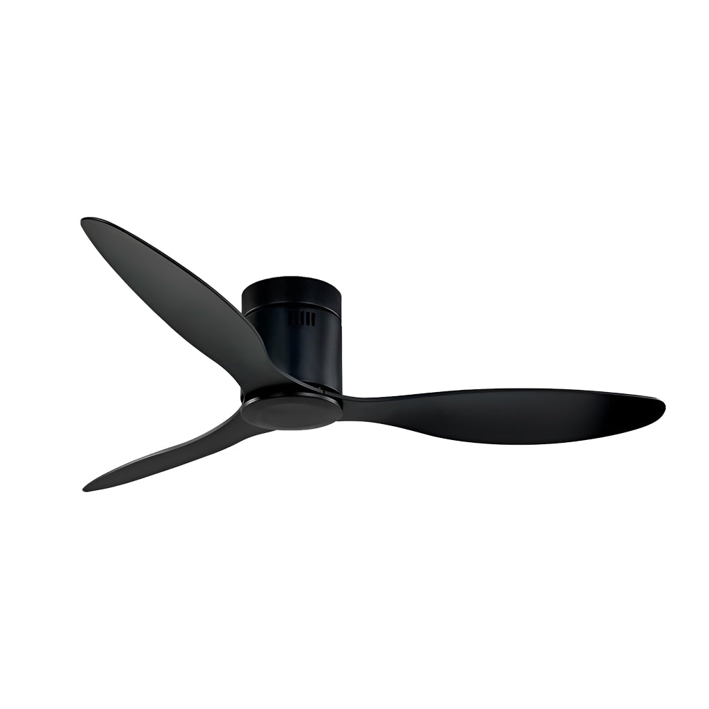 Modern 52 Inch Ceiling Fan with Dimmable LED Light and Remote 3 Blade Silent Motor Flush Mount