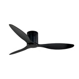 Modern 52 Inch Ceiling Fan with Dimmable LED Light and Remote 3 Blade Silent Motor Flush Mount