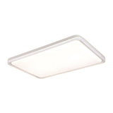 Modern White Acrylic LED Flush Mount Ceiling Light for Bedroom and Living Room