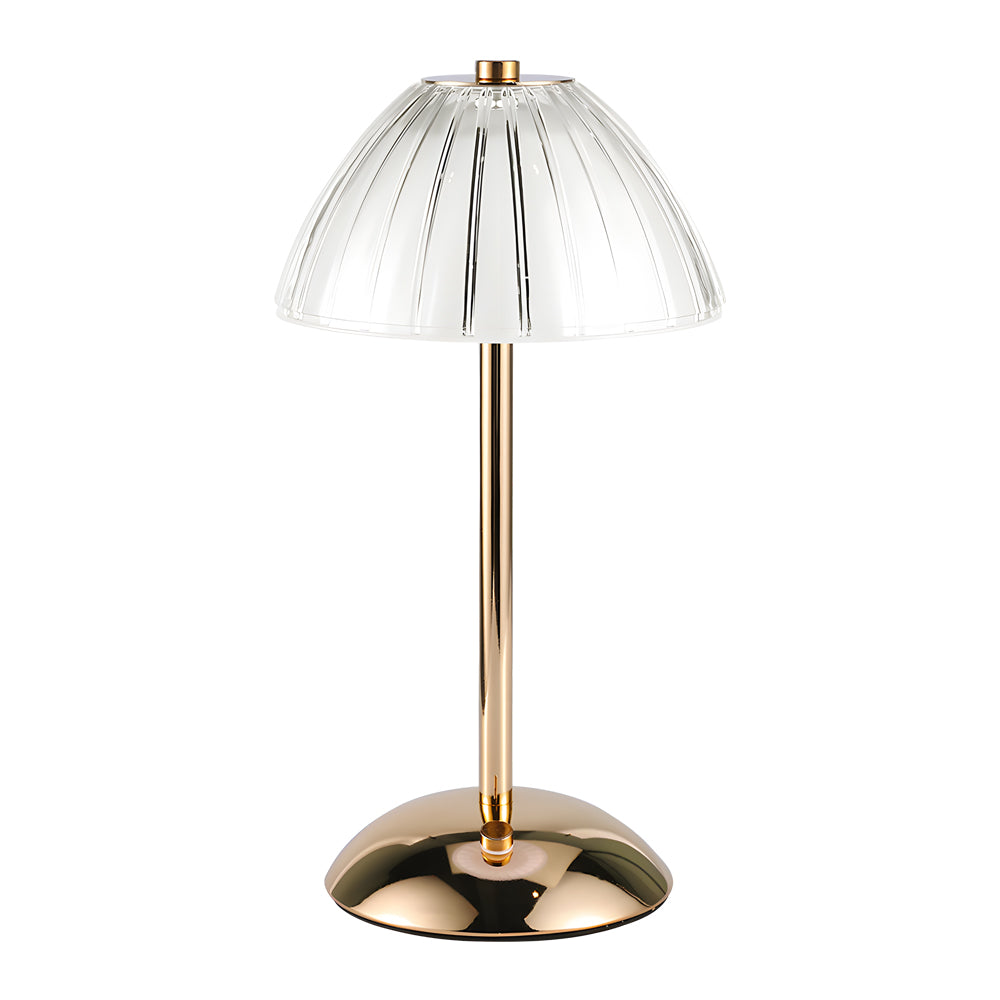 Modern Nordic Brushed Brass Rechargeable Table Lamp with Touch Sensor Dimmable LED
