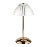 Modern Nordic Brushed Brass Rechargeable Table Lamp with Touch Sensor Dimmable LED