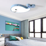 Modern Animal Shaped LED Flush Mount Ceiling Light for Children Bedroom Nursery