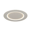 Modern Round White Dimmable LED Flush Mount Ceiling Light with Remote Control