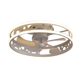 Modern Low Profile Bladeless Ceiling Fan with 3 Color Dimmable LED Light and Remote Control