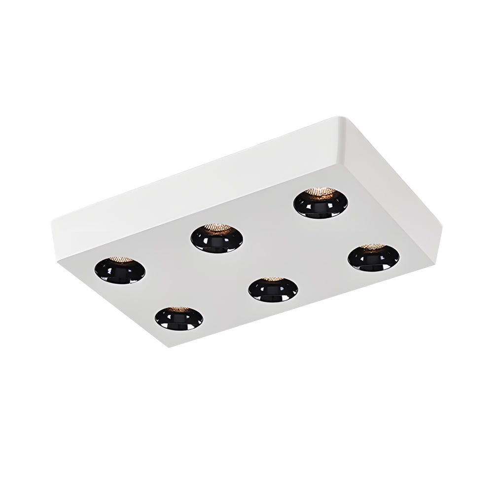 Ultra Thin Rectangular LED Flush Mount Ceiling Light Honeycomb Anti Glare Indoor Aluminum Fixture