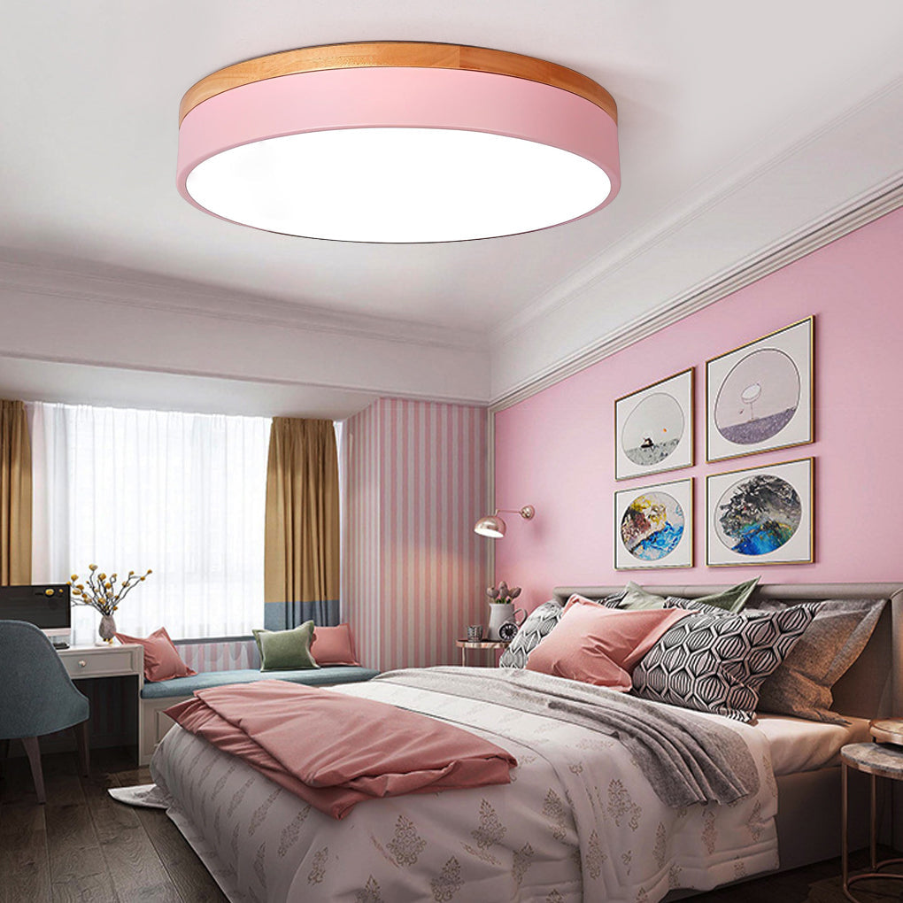 12 Inch Minimalist Round LED Flush Mount Ceiling Lamp for Modern Home Lighting