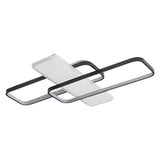 Geometric Overlapping Square LED Ceiling Light Modern Nordic Flush Mount Dimmable Chandelier