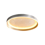 Modern Starry Sky LED Ceiling Light Round Acrylic Flush Mount with 3 Step Color Dimming