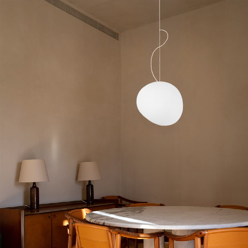 Nordic White Pebble Pendant Light