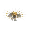 Modern Flower Petal Nordic Ceiling Fan with LED Light and Three Step Dimming for Bedrooms and Living Spaces