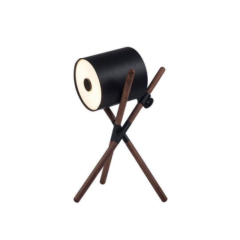 Modern Shift Solid Wood Table Lamp Minimalist Accent Lighting for Bedroom and Office