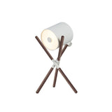 Modern Shift Solid Wood Table Lamp Minimalist Accent Lighting for Bedroom and Office