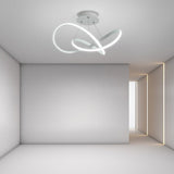20 Inch Modern LED Ribbon Flush Mount Ceiling Light for Living Room Dimmable Lighting Fixture