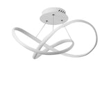 20 Inch Modern LED Ribbon Flush Mount Ceiling Light for Living Room Dimmable Lighting Fixture