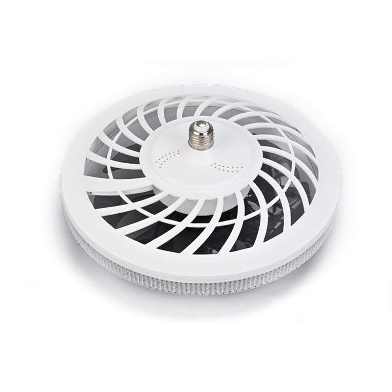 Modern 12.2 Inch Low Profile LED Ceiling Fan with 7 Blades and Remote Control