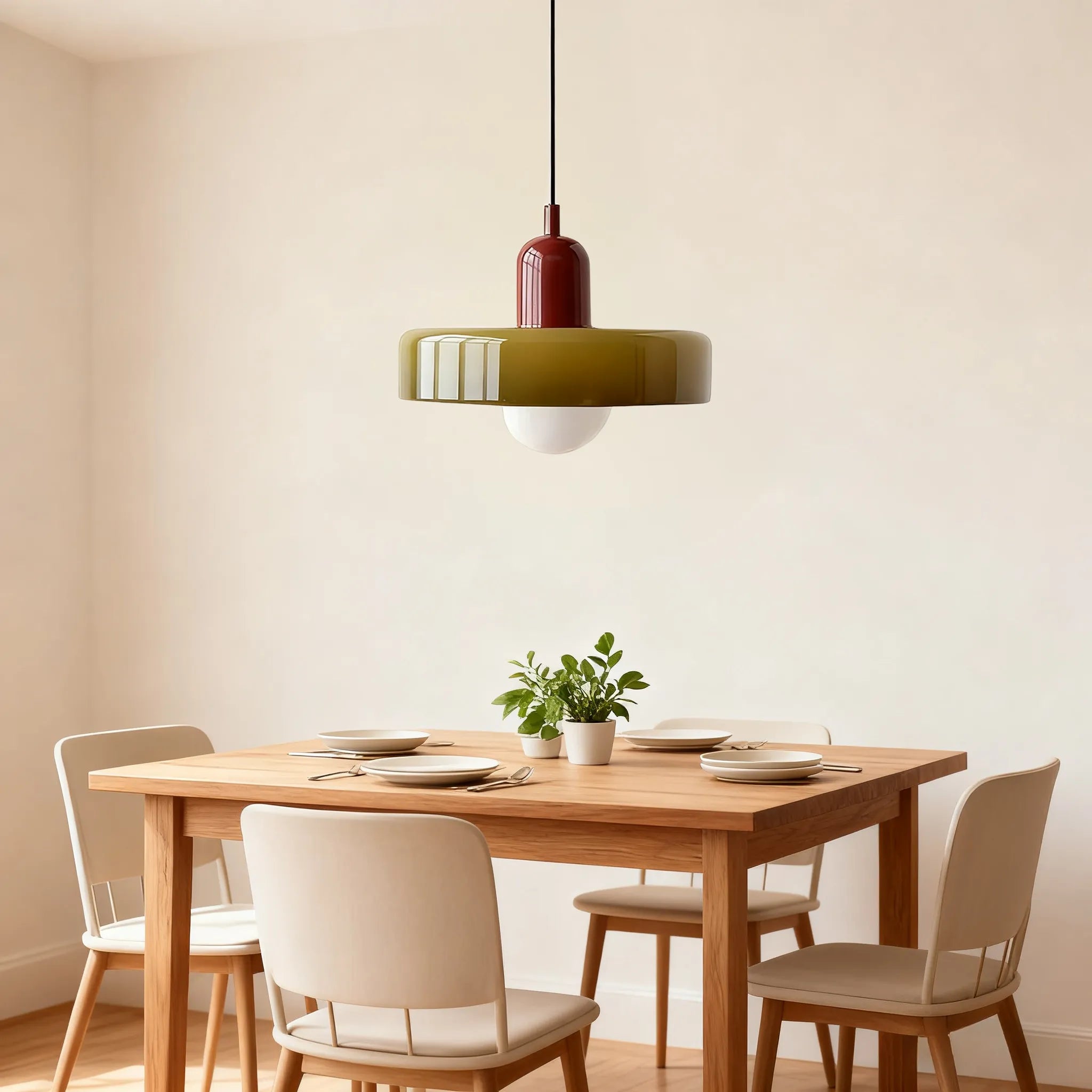 Allo Living Modern Bauhaus Glass LED Pendant Light