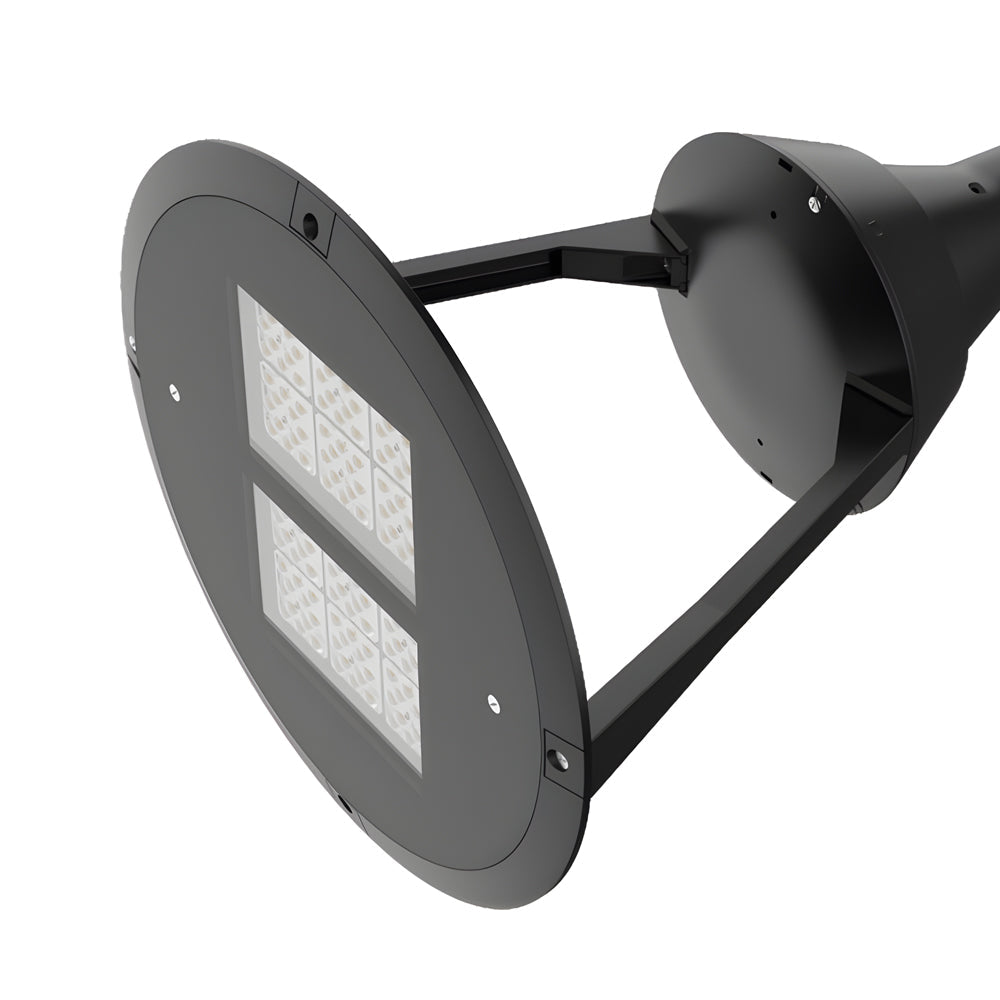 21 Inch Black Outdoor Post Top LED Lantern for Garden and Street Lighting