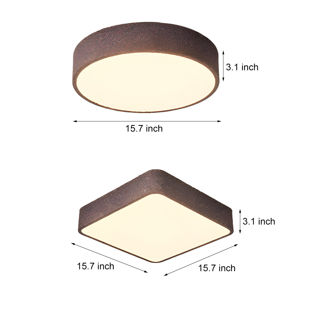 Nordic LED Flush Mount Ceiling Light with 3 Color Dimming for Modern Interiors