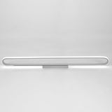 Modern 24 Inch Rectangular LED Flush Mount Ceiling Light and Wall Sconce in Black Finish