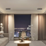 Modern Geometric Ultra Thin LED Ceiling Light with Honeycomb Anti Glare Filter